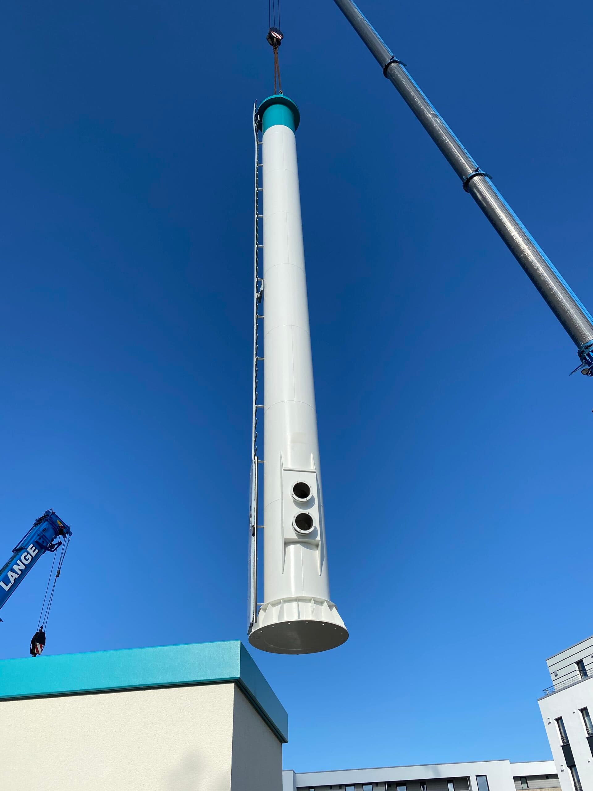 Abgasanlage für Notstromaggregate